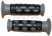 Handvatset ovaal motief model progrip universeel grijs/zwart DMP