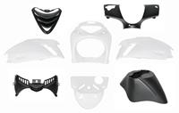 DMP Plaatwerkset voorsch-SP+binnensp zip2000 wit/carbon  8-delig