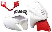 Edge Kappenset Piaggio Zip-SP 5-delig Ferrari-Rood/Wit