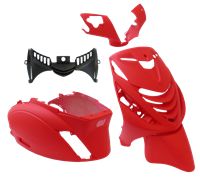 Edge Kappenset Piaggio Zip SP 5-Delig mat rood