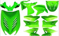 DMP Plaatwerkset special aerox groen kawasaki  11-delig