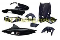 DMP Kappenset Malaguti F12 11Delig Zwart-Metallic