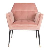 Dutchbone eetkamerstoel KATE PINK CLAY 86 x 71,5 x 63,5