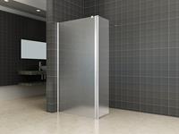 Mueller Private zijwand links + scharnierprofiel 35x200cm 10mm matglas