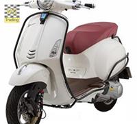 Faco Framebeugelset Vespa Primavera en Sprint glans zwart voorkant