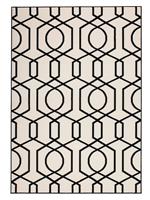 Kayoom Tapijt Now! 400 Elfenbein Schwarz 200cm X 290cm