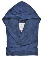 Tom Tailor Bademantel, Kapuze, Eingrifftaschen, unisex, marine