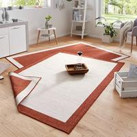 NORTHRUGS Vloerkleed Panama Geschikt voor binnen en buiten, woonkamer, balkon, terras, tuin, robuust, gemakkelijk in onderhoud, platweefsel, keerbaar