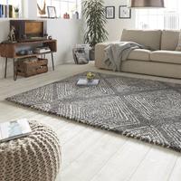 Mint Rugs Hoogpolig vloerkleed Allure - Wire grijs/creme 80x150cm