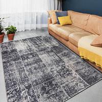 Vloerkleed Patchwork Donkergrijs