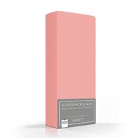 Romanette Luxe Dubbel Jersey Topper Hoeslaken Kleur: Roze, 140 x 200/210/220 cm