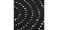 LABEL51 Vloerkleden Knitted - Zwart - Katoen - 150x150 cm - Rond