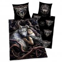 Anne Stokes Kinderovertrekset Anne Stokes met wolf en vrouw (2-delig)