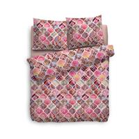 Heckett & Lane dekbedovertrek Rachela - roze - 260x220 cm