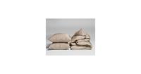 Yumeko Overtrekset katoen satijn warm taupe 140x220 + 1/60x70