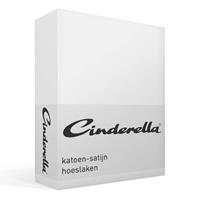 Cinderella satijn hoeslaken - 1-persoons (90x220 cm) - White