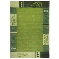 THEKO Wollen kleed AMBADI zuiver scheerwol, handgetuft, met randdessin, modern