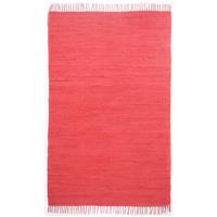 THEKO Loper Happy Cotton Fleckerl Handgeweven loper, platweefsel, puur katoen, met de hand geweven, met franje