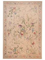 THEKO Vloerkleed Flomi Sagrini Platweefsel, pastelkleuren, bloemendessin