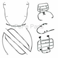 Sierbeugel set compleet + dragers Vespa Primavera Sprint chroom 5-delig