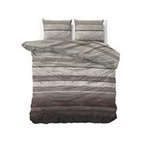 Flanel Dekbedovertrek Marcus Taupe-200x200/220