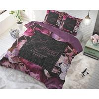 Vintage Amour - Zwart 1-persoons (140 x 220 cm + 1 kussensloop) Dekbedovertrek