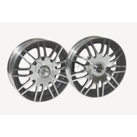 DMP wiel set sport zip2000 zwart mat/ gepolijst 