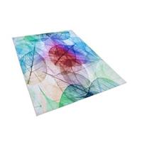 Beliani ANTAKYA Vloerkleed Meerkleurig Polyester 140 x 200 cm