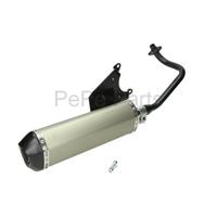 Uitlaat (model Akrapovic) Piaggio Zip 4-takt aluminium