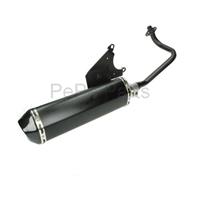 Uitlaat model Akrapovic Vespa LX 4T 2V Primavera Vespa Sprint zwart
