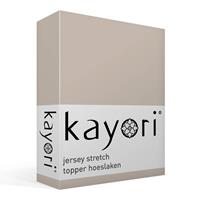 Kayori shizu jersey hoeslaken voor topper matras 180/200-220