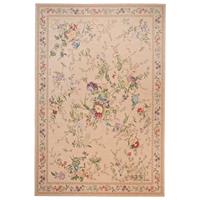 THEKO Vloerkleed Flomi Sagrini Platweefsel, pastelkleuren, bloemendessin