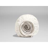 Yumeko Hoeslaken katoen satijn warm white 90x210x30