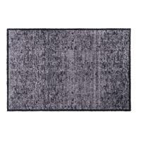 Leen Bakker Mat Soft & Deco Velvet - antraciet - 67x100 cm