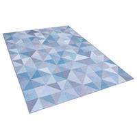 Beliani Tapijt blauw-grijs 160x230 cm laagpolig KARTEPE