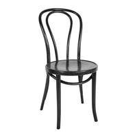 Fameg Vienna Thonet No.18 - Houten bistrostoel - Zwart gebeitst