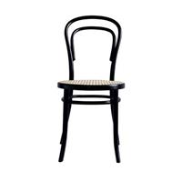 Fameg Vienna Thonet No. 14 - Bistrostoel - rotan zitting - Zwart