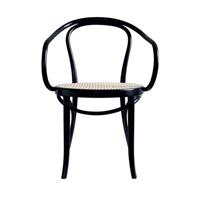 Fameg Venice Thonet No. 9 - Houten armstoel met rotan zitting - Zwart