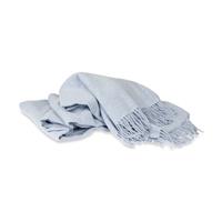 Kayori Nitra plaid - 80% wol - 20% kasjmier - 150x220 cm - Azure