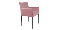 Wants & Needs Wants&Needs eetkamerstoel Dion Velvet roze 86,5 x 59 x 64