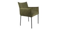 Wants & Needs Wants&Needs eetkamerstoel Dion Velvet olive 86,5 x 59 x 64