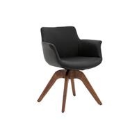Goossens Eetkamerstoel Avignon - Leder met arm
