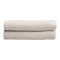 Zo!Home Hoeslaken Lino fitted sheet Sandy Beige 180 x 200 cm