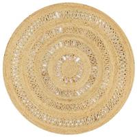 VidaXL Vloerkleed handgemaakt 120 cm gevlochten jute