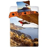 Dekbedovertrek Mountain Climbing 140 x 200 cm + 1 kussensloop 70 x 90 cm - 100% katoen