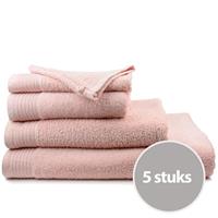 The One Towelling The One Handdoek Voordeelpakket 450 gram 50x100 cm Salmon (5 stuks)