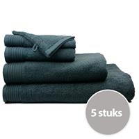 The One Towelling The One Handdoek Voordeelpakket 450 gram 50x100 cm Antraciet (5 stuks)