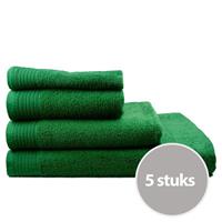 The One Towelling The One Handdoek Voordeelpakket 450 gram 50x100 cm Groen (5 stuks)