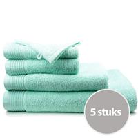 The One Towelling The One Handdoek Deluxe Voordeelpakket 50x100 550 gr Mint (5 stuks)