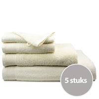 The One Towelling The One Badhanddoek Voordeelpakket 450 gram 70x140 cm Creme (5 stuks)